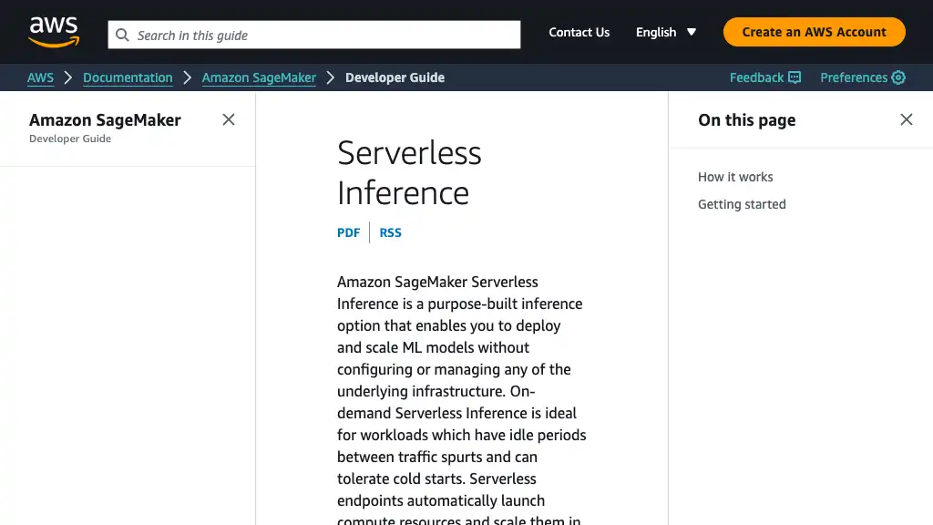 Serverless Inference - Amazon SageMaker