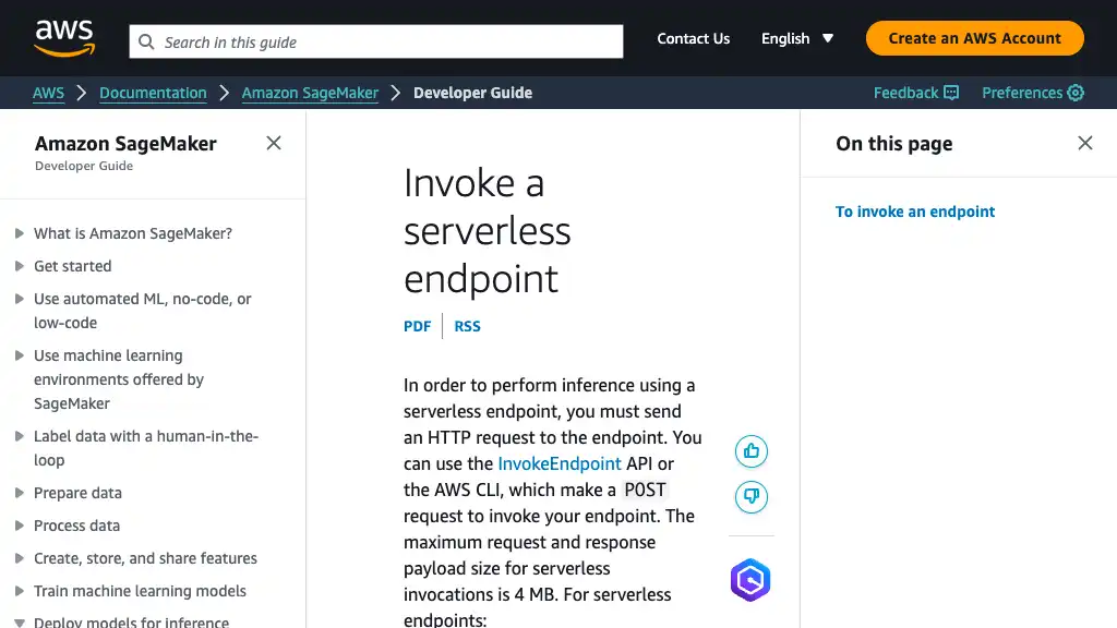 Invoke a serverless endpoint - Amazon SageMaker