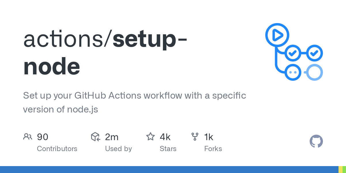GitHub - actions/setup-node: Set up your GitHub Actions workflow with a specific version of node.js