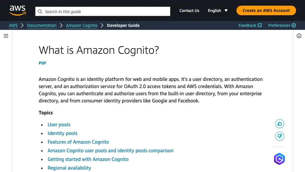 Amazon Cognito
