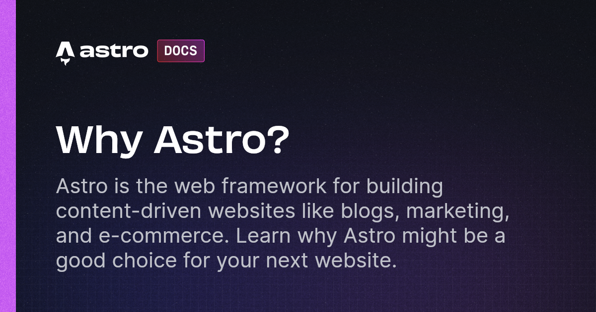 Why Astro?