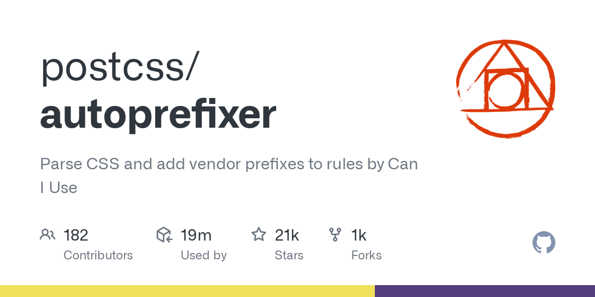 GitHub - postcss/autoprefixer: Parse CSS and add vendor prefixes to rules by Can I Use