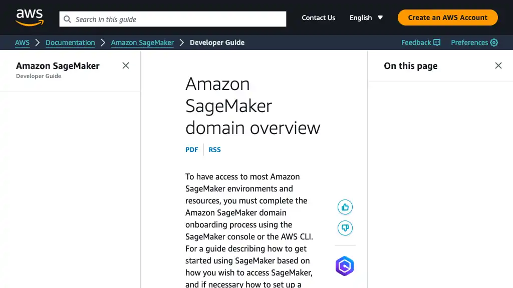 Amazon SageMaker domain overview - Amazon SageMaker