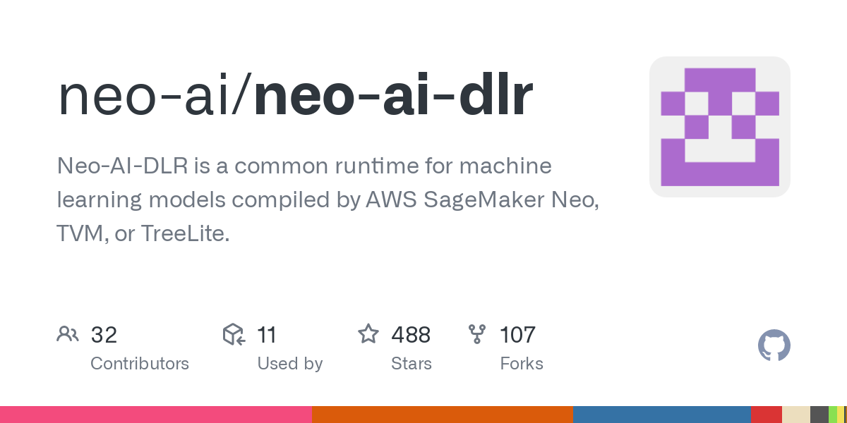 GitHub - neo-ai/neo-ai-dlr: Neo-AI-DLR is a common runtime for machine learning models compiled by AWS SageMaker Neo, TVM, or TreeLite.