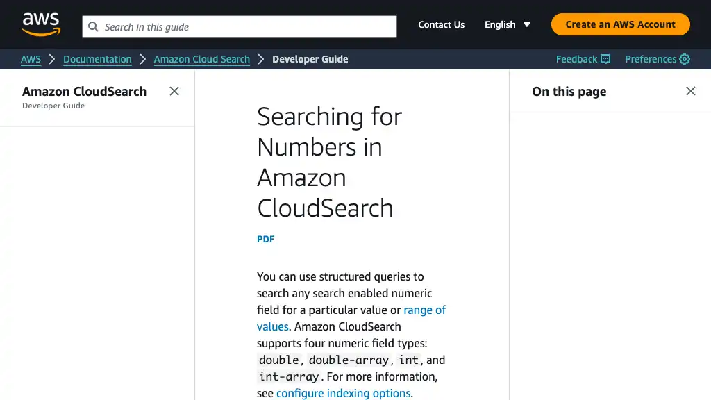 Searching for Numbers in Amazon CloudSearch - Amazon CloudSearch