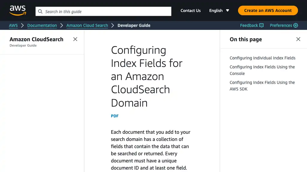 Configuring Index Fields for an Amazon CloudSearch Domain - Amazon CloudSearch