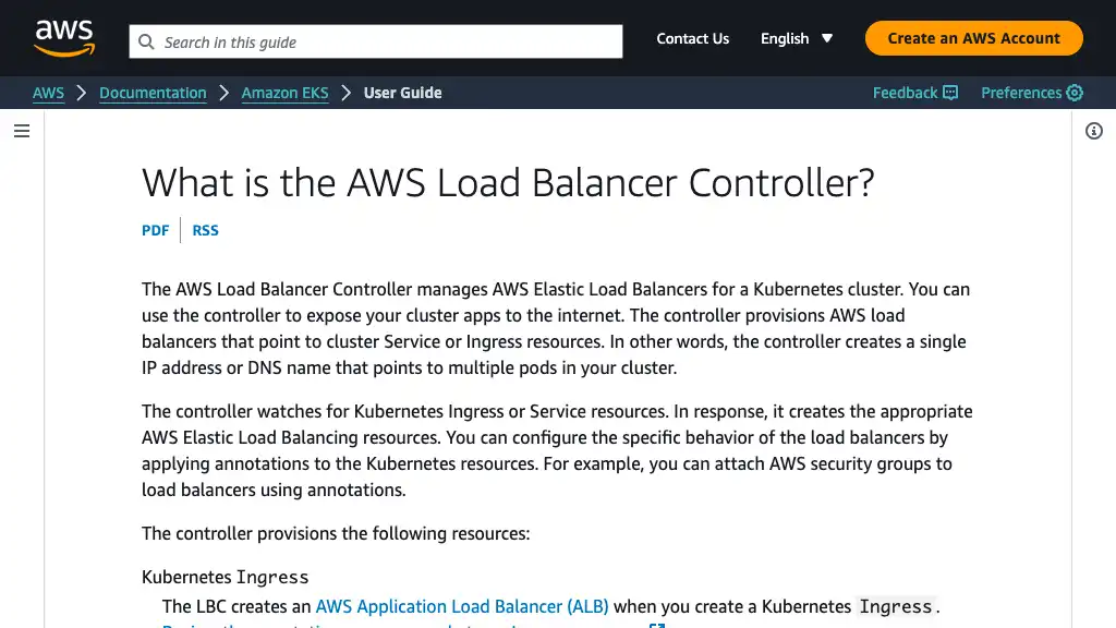 What is the AWS Load Balancer Controller? - Amazon EKS