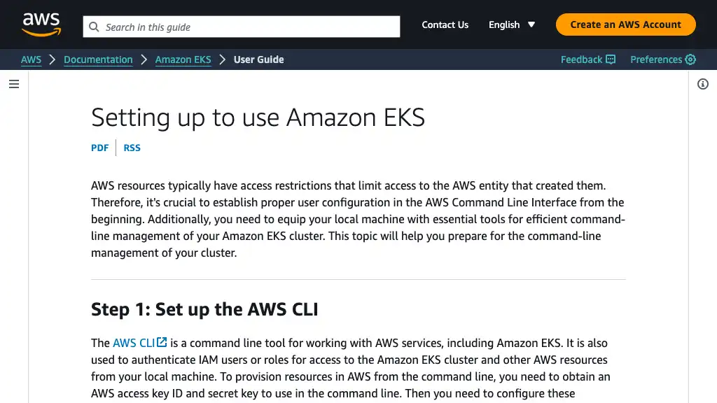 Setting up to use Amazon EKS - Amazon EKS