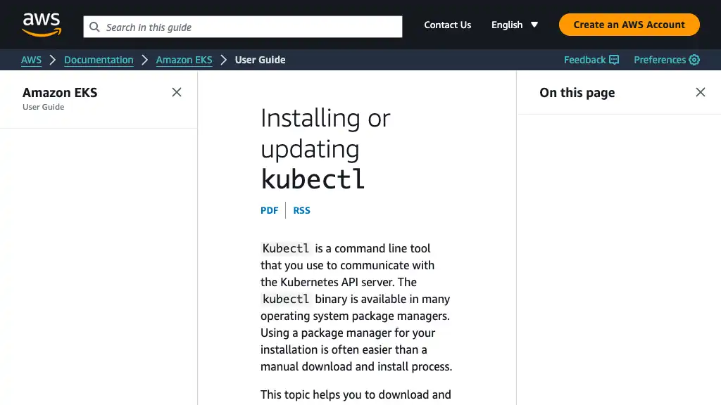 Installing or updating kubectl - Amazon EKS