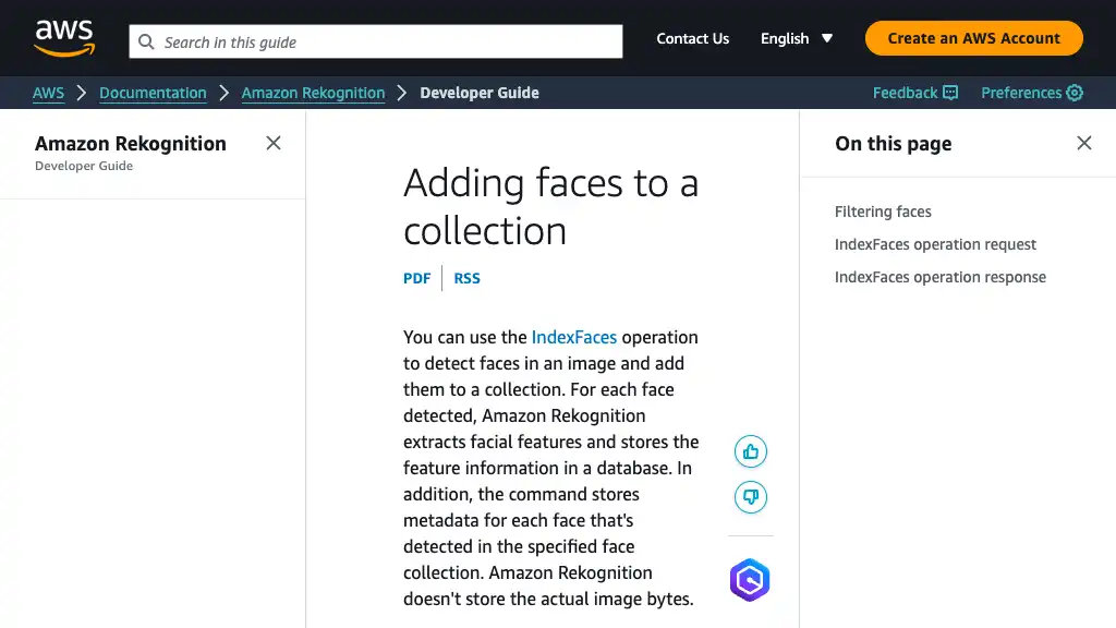 Adding faces to a collection - Amazon Rekognition